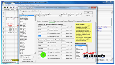 Estimating for woodworking tweak a bid within seconds