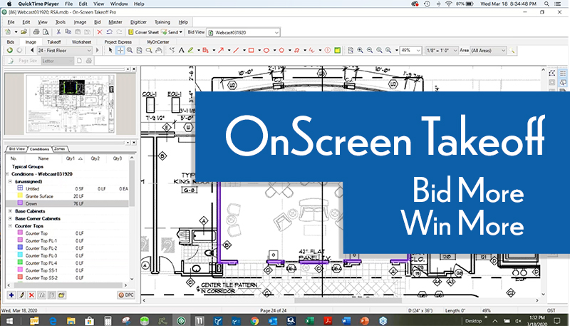 OnScreen Takeoff - Webcast Bid More - Win More