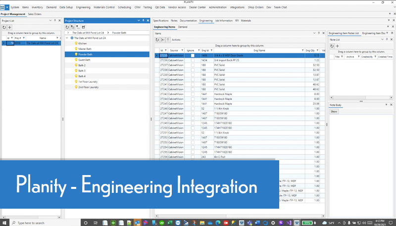 Planity - Engineering Integration