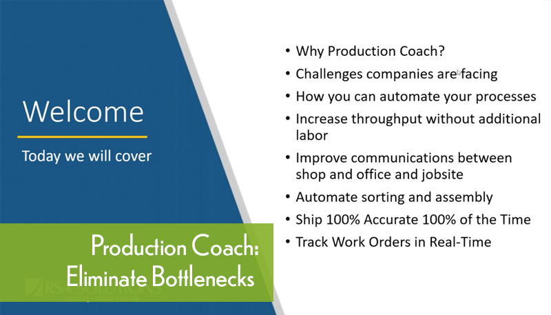 Streamline your production process